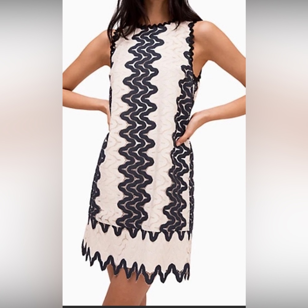 Kate Spade Sand Dune Lace Mini Shift Dress Size 2